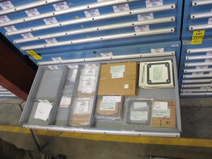 LISTA HEAVY DUTY 9-DRAWER PARTS CABINET W/ CONTENTS (W-50) LOADING & HANDLING FEE $25-